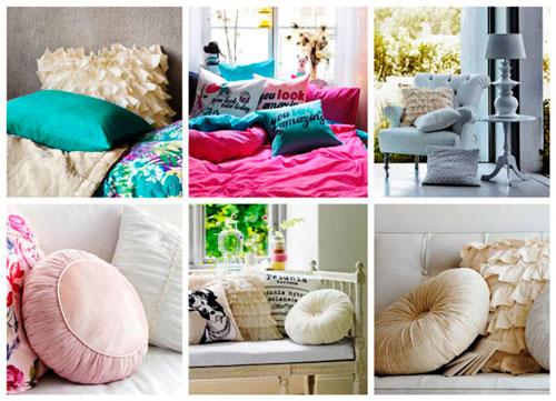 Декоративные подушки важно подобрать по цвету