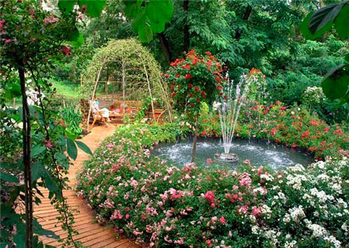 Фонтан - прекрасный способ украсить ваш сад