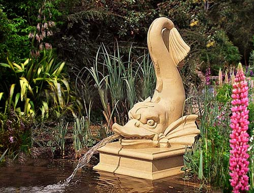 Эффектной частью фонтана могут быть статуи