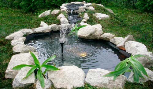 Для фонтана с постоянным уровнем струи лучше установить напорный резервуар